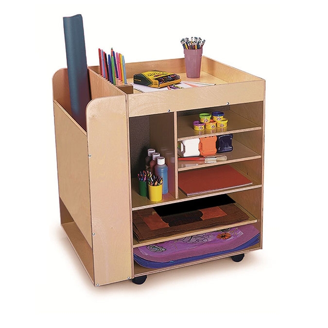 Mobile art supply cart RM Leduc&CIE