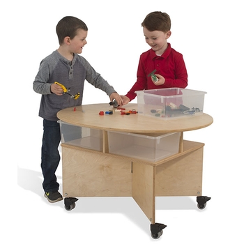 Mobile collaboration table from Whitney Brothers