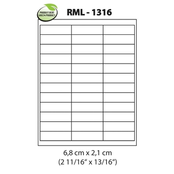 Étiquettes laser: 2 11/16