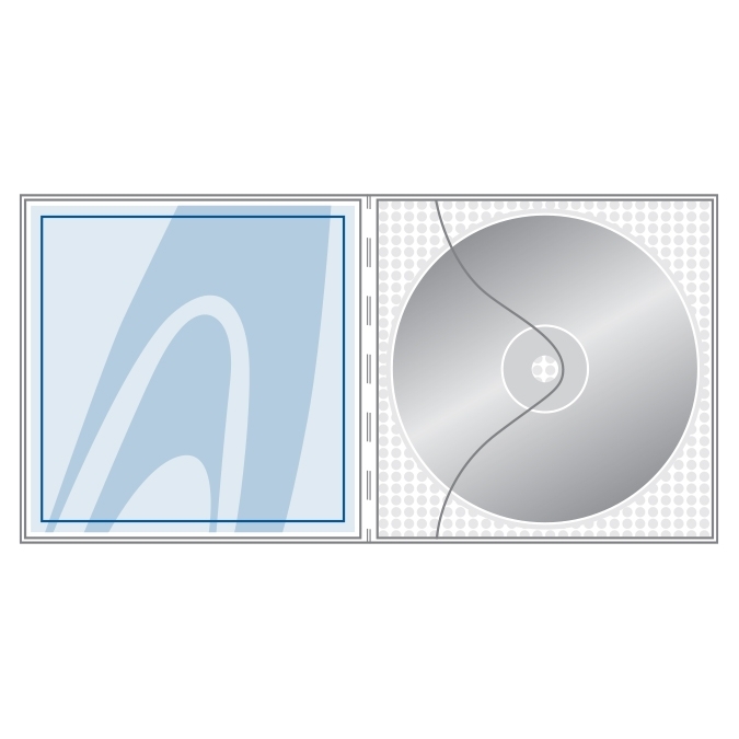 Pochette transparente non-adhésive pour CD