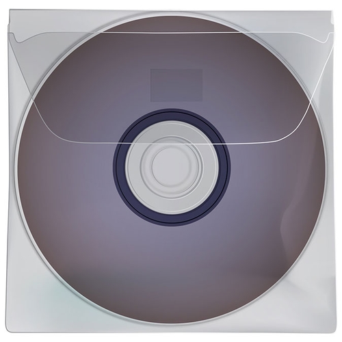 Pochette adhésive transparente pour CD