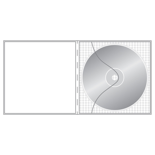 Non-adhesive clear CD pockets