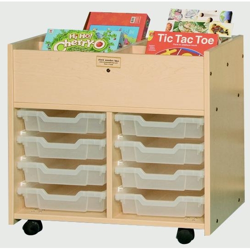 Mobile storage unit with interchangeable bins