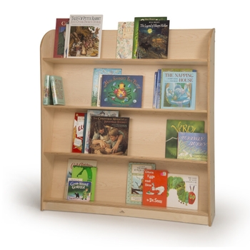 Single-sided library shelving from Whitney Brothers