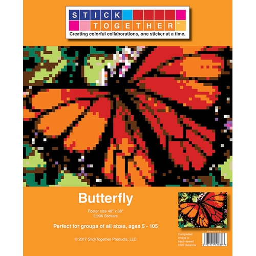 StickTogether™ Mosaic sticker poster - Butterfly