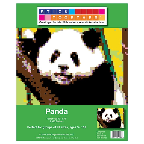 StickTogether™ Mosaic sticker poster - Panda