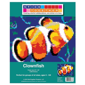 StickTogether™ Mosaic sticker poster - Clownfish