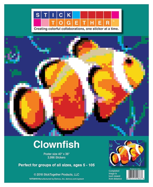 StickTogether™ Mosaic sticker poster - Clownfish