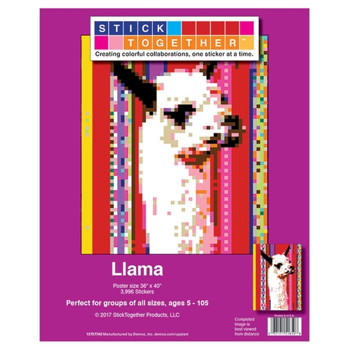 StickTogether™ Mosaic sticker poster - Llama