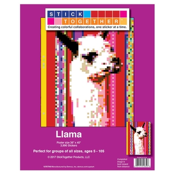 StickTogether™ Mosaic sticker poster - Llama