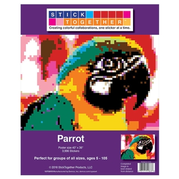 StickTogether™ Mosaic sticker poster - Parrot