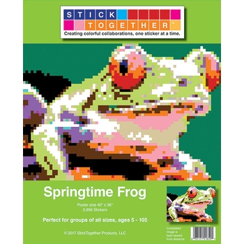 StickTogether™ Mosaic sticker poster - Frog