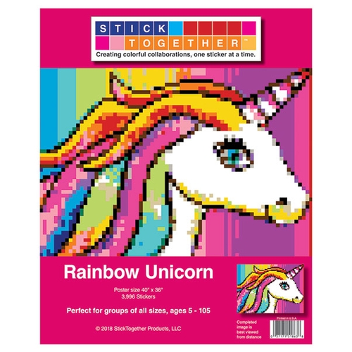 StickTogether™ Mosaic sticker poster - Unicorn