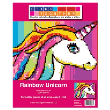 StickTogether™ Mosaic sticker poster - Unicorn