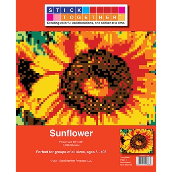 StickTogether™ Mosaic sticker poster - Sunflower