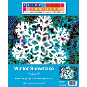 StickTogether™ Mosaic sticker poster - Wintersnowflake