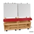 Set of 2 adjustables easels and base cabinets from Whitney Brothers