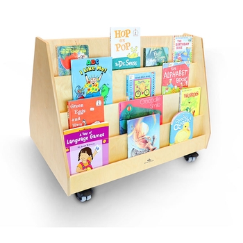 Two sided mobile book stand from Whitney Brothers