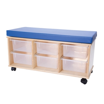 Mobile storage bench from Demco®