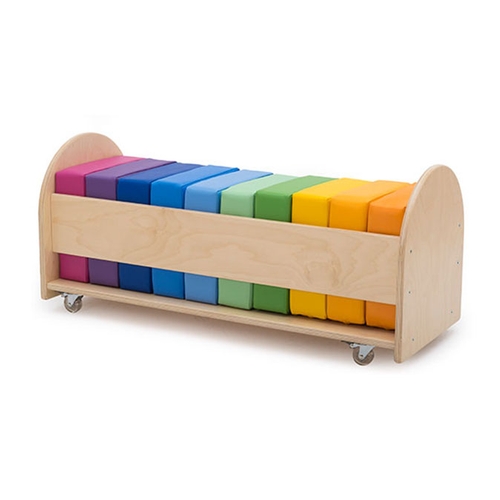 Raibow square cushion set with rolling rack by Gressco®