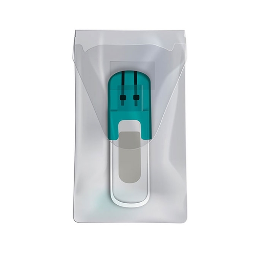 Clear adhesive USB pockets