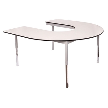 Horseshoe shape table